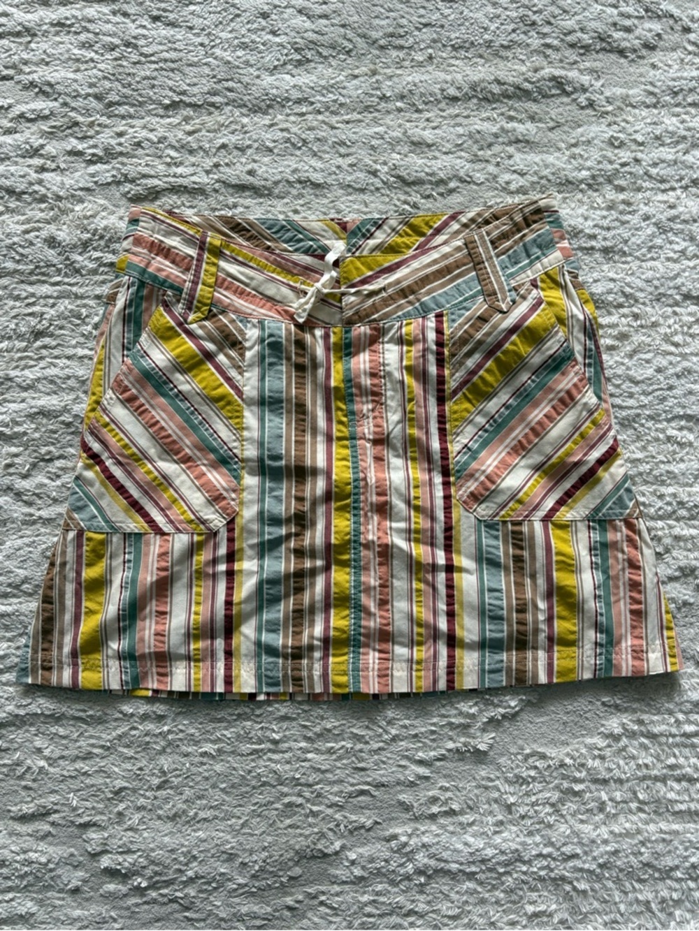 Patagonia Netty striped A-line mini skirt Size 4